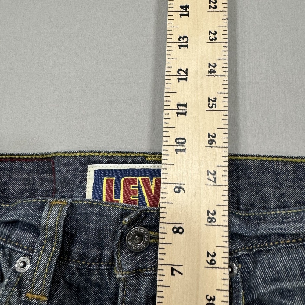 Levis Jeans Mens 29x32 Blue 511 Skinny Medium Wash Denim Pockets Logo Workwear - Picture 4 of 8